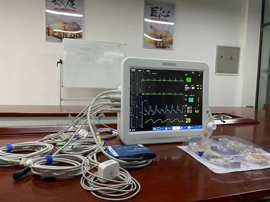 آلة مراقبة المرضى في المستشفى مع ECG NIBP SPO2