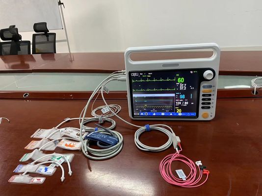 ECG SPO2 NIBP 2Temp مراقبة المرضى حديثي الولادة مع شاشة متعددة اللغات 12.1 بوصة