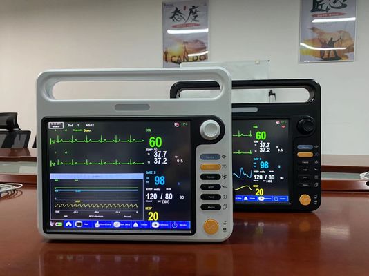 ECG SPO2 NIBP مراقبة المريض المحمولة للعلامات الحيوية في المستشفى