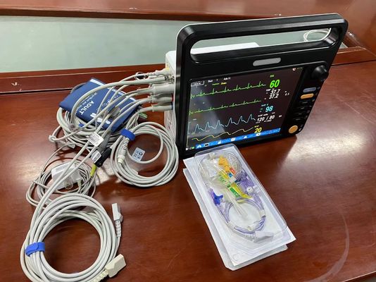 12.1 بوصة مراقبة المرضى القلبية متعددة المعلمات مع مستشعر EtCO2