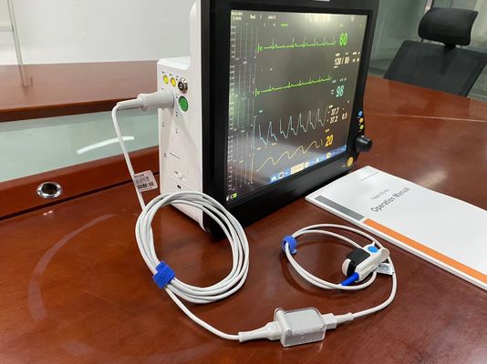جهاز مراقبة قلبية حديثي الولادة 15 بوصة ، جهاز مراقبة متعدد الأقسام المحمول مع Etco2