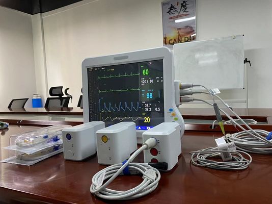 مراقبة القلب أجهزة مراقبة طبية وحدات مع ECG SPO2 2Temp