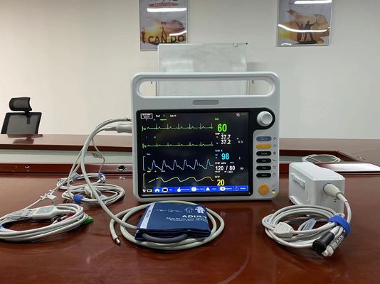 مراقبة المريض المحمولة متعددة اللغات مع شاشة تعمل باللمس
