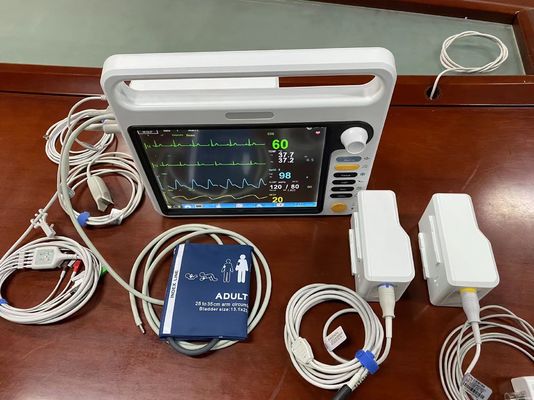 معدات مراقبة المرضى في المستشفى متعددة اللغات مع ECG NIBP SPO2