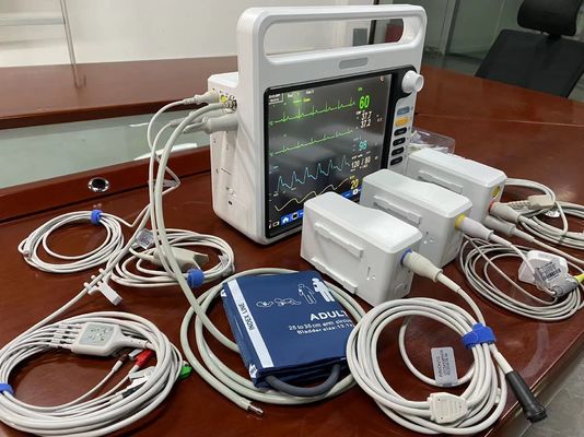 12.1&quot; آلة الإشارة الحيوية الإلكترونية ، مراقبة صحة المستشفى للتشخيص OEM ODM