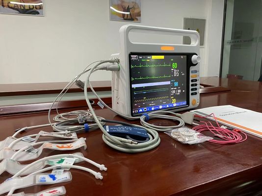 12جهاز مراقبة المرضى المولودين حديثي الولادة ذو حجم 1 بوصة مع 3 أجهزة ECG NIBP SPO2 Standard