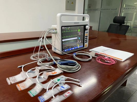 ECG SPO2 NIBP 2Temp مراقبة المرضى حديثي الولادة مع شاشة متعددة اللغات 12.1 بوصة