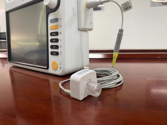 مادة بلاستيكية نهاية جهاز استشعار CO2 المد والجزر الرئيسي لمراقبة القلب في وحدة العناية المركزة