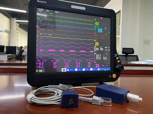 15 شاشة TFT LCD متعددة المعلمات مراقبة المريض للتخدير ICU القلب