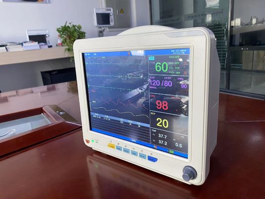 TFT LCD Medical Electronic Vital Signs Monitor مع ECG SPO2 NIBP وقياس درجة الحرارة