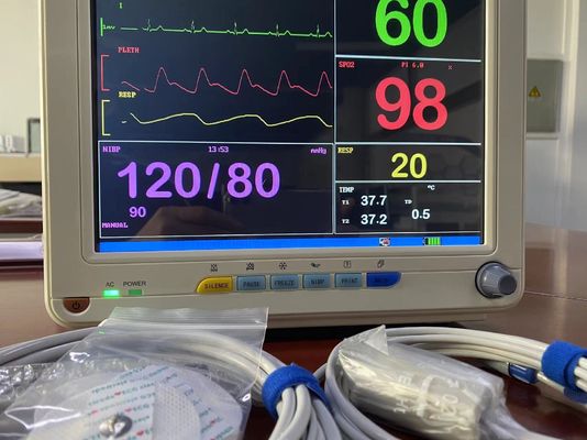 جهاز مراقبة مريض متعدد المعلمات المحمول عالي الدقة مع شاشة LCD TFT 12.1 بوصة