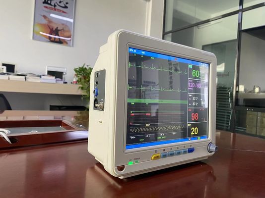 أجهزة مراقبة المرضى الحيوية في المستشفيات خفيفة الوزن مع قياس درجة حرارة ECG SPO2 NIBP