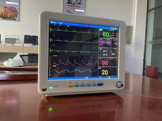 جهاز مراقبة مريض متعدد المعلمات المحمول عالي الدقة مع شاشة LCD TFT 12.1 بوصة