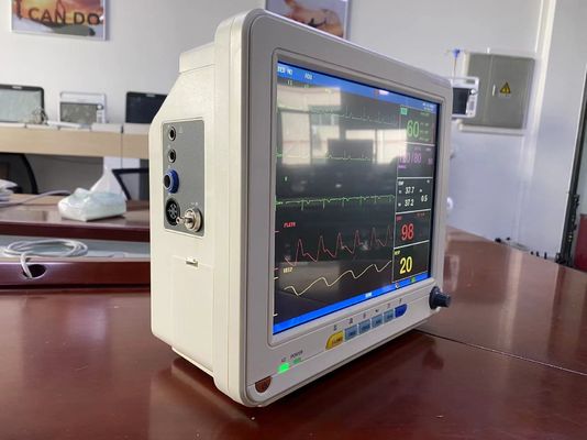 12.1 بوصة شاشة TFT LCD مراقبة مريض القلب المحمولة ECG SPO2 NIBP مراقبة العلامات الحيوية