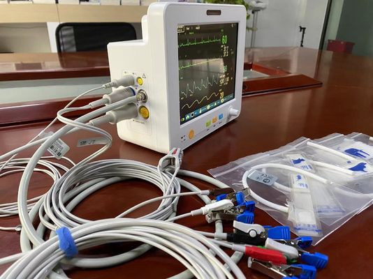 8.4 بوصة شاشة LCD TFT متعددة المعلمات البيطرية مع EtCO2 ECG SPO2 NIBP Temp