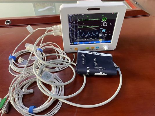 8.4 بوصة TFT شاشة LCD مراقبة المريض المحمولة لـ SPO2 NIBP Temp ECG EtCO2